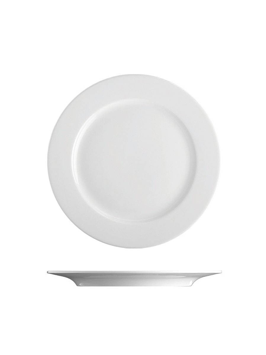 Principle White Flat Plate 24cm 6 Per Case | Catering, Bar & Restaurant ...